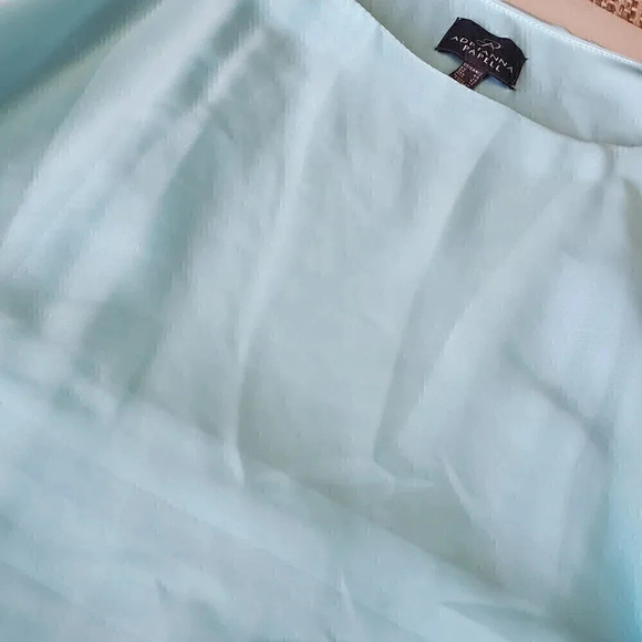 Women's ADRIANNA PAPELL Sheath Dress Chiffon Overlay Blue SZ 12 Wedding Graduati - Picture 4 of 12